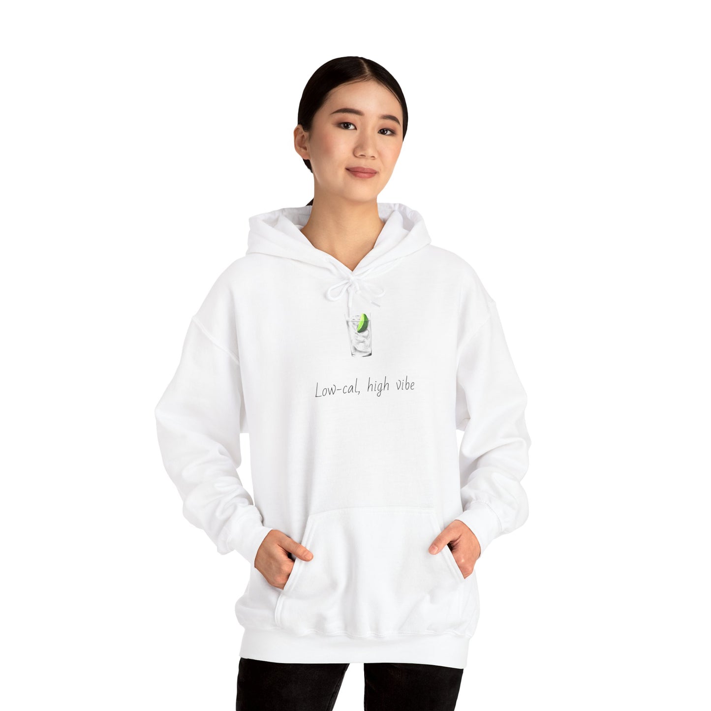 "Low-Cal, High Vibe" - Classic Vodka + Soda Hoodie